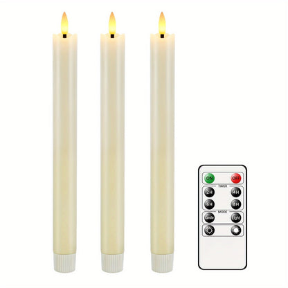 Warm LED Flicker Cone Candles