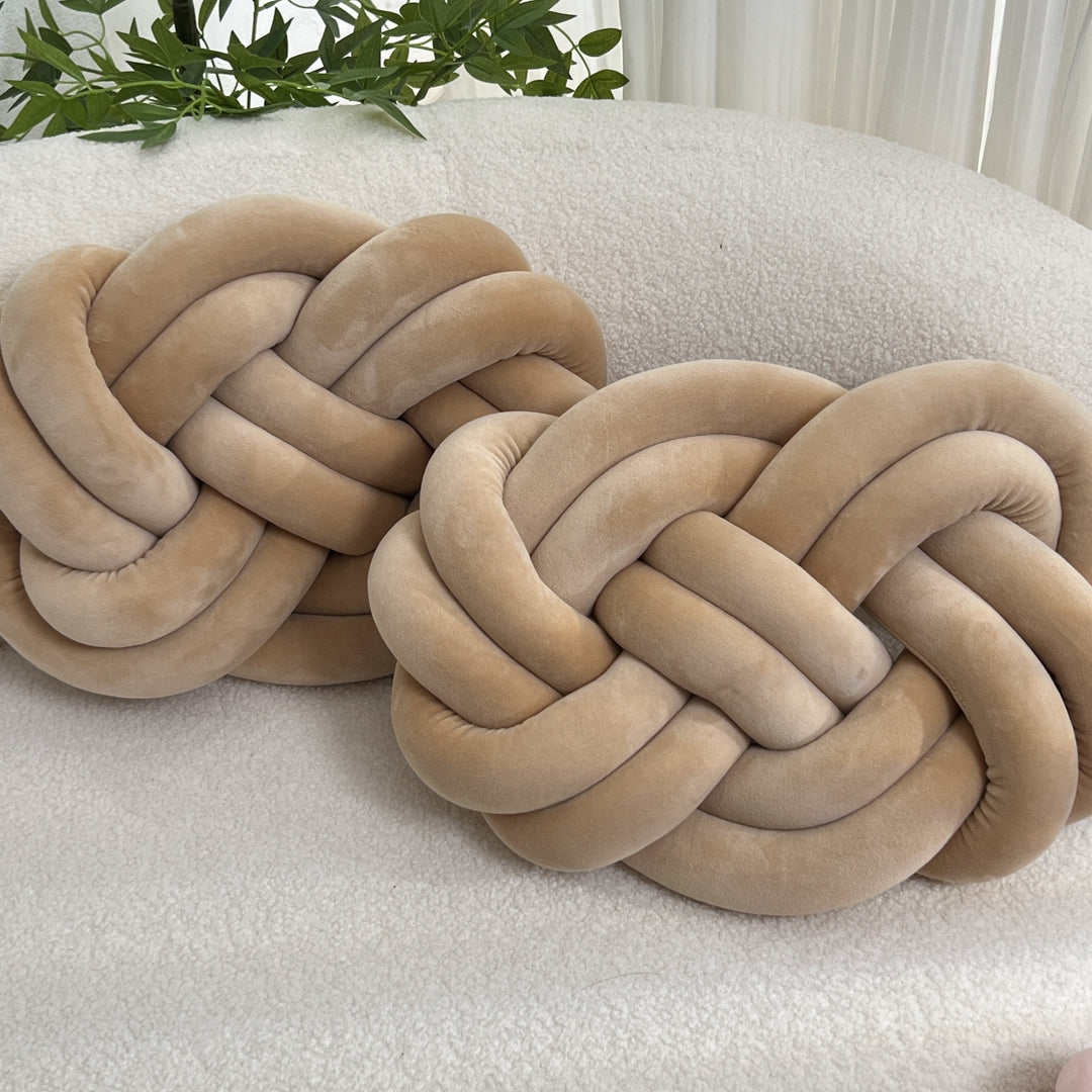 Soft Plush Pillow Set with 2 Decorative Cushions