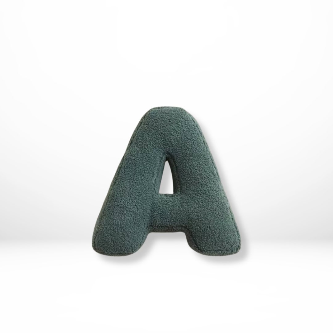 Soft Velvet Letter Pillow With Alphabet Design - Befez
