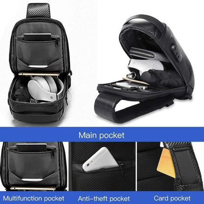 Secure Crossbody Bag with USB Charging Port