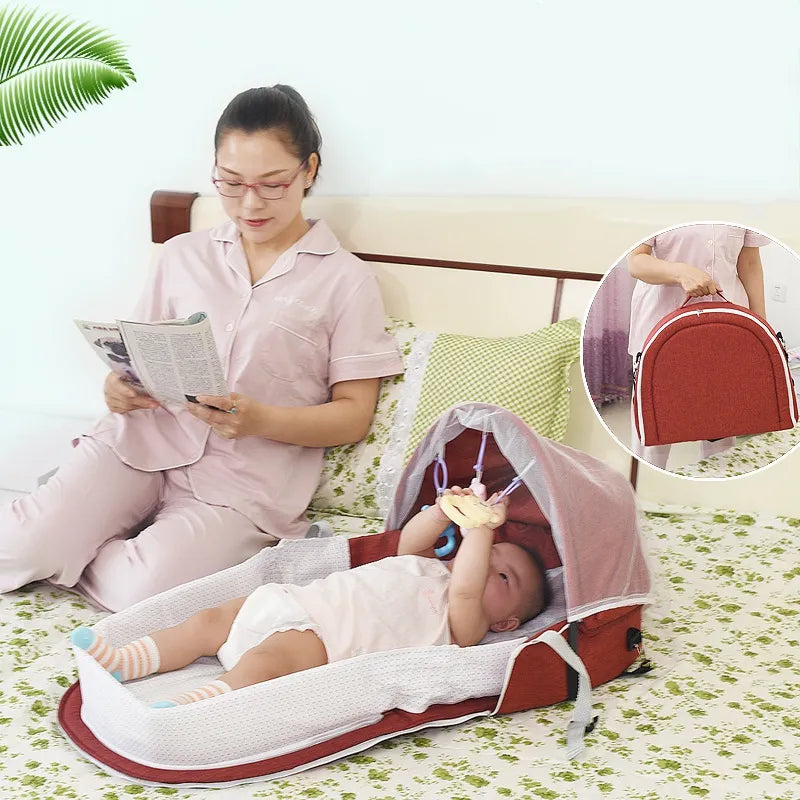 Compact Baby Travel Bed with Net