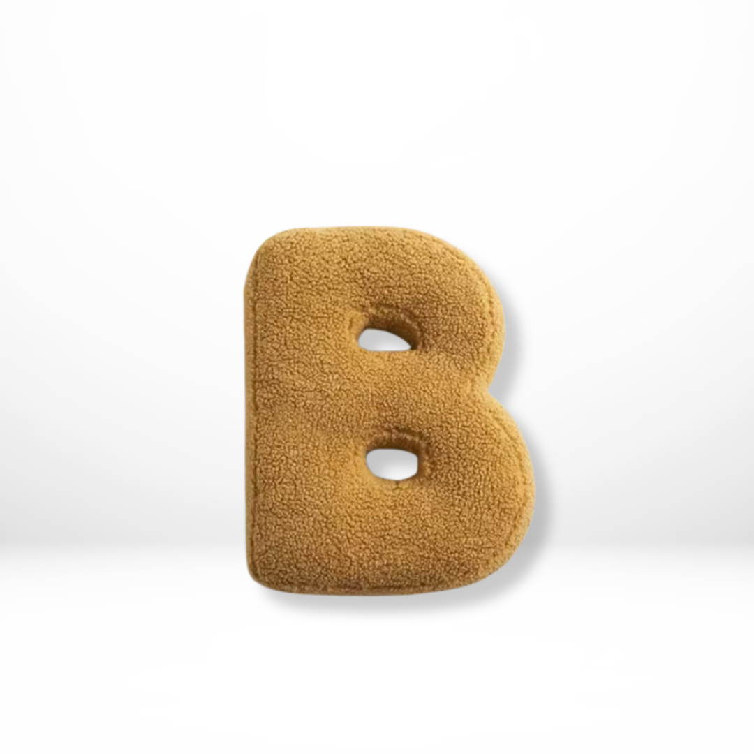 Soft Velvet Letter Pillow With Alphabet Design