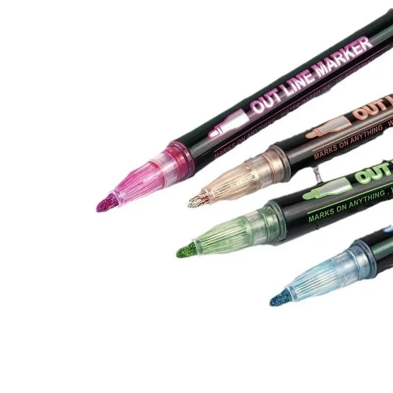 Vibrant Metallic Art Markers Set