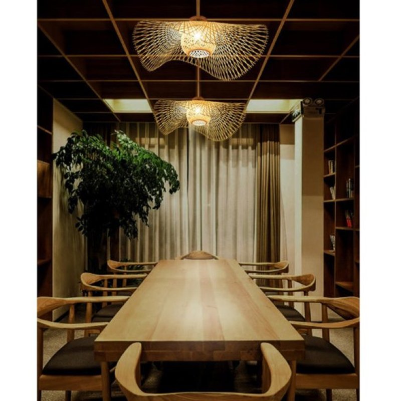 Bohemian Woven Rattan Pendant Lamp