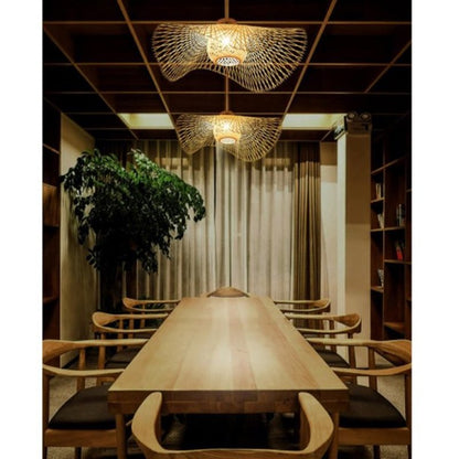 Bohemian Woven Rattan Pendant Lamp