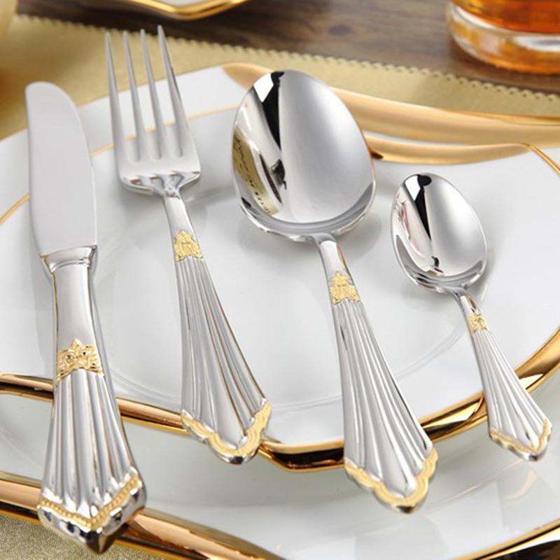Premium 4-Piece Gold Plated Flatware Set - Befez