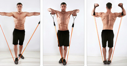 Premium Fitness Resistance Bands Set with Handles & Anchor