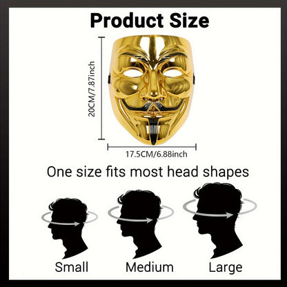 Scary Anonymous Men's Full Face Halloween Mask