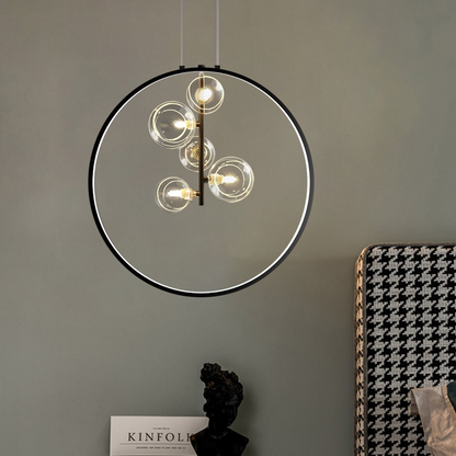 Simple Glass Globe Pendant Light Fixture