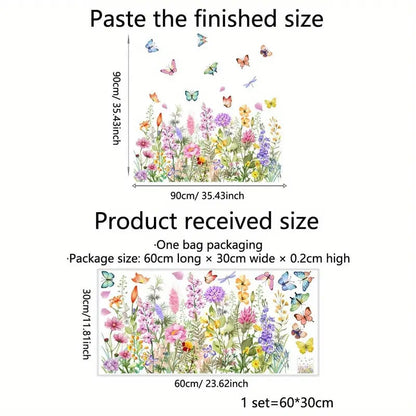 Vibrant Flower Window Decal Sticker