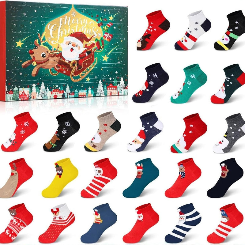 Warm Festive Holiday Socks Gift Set