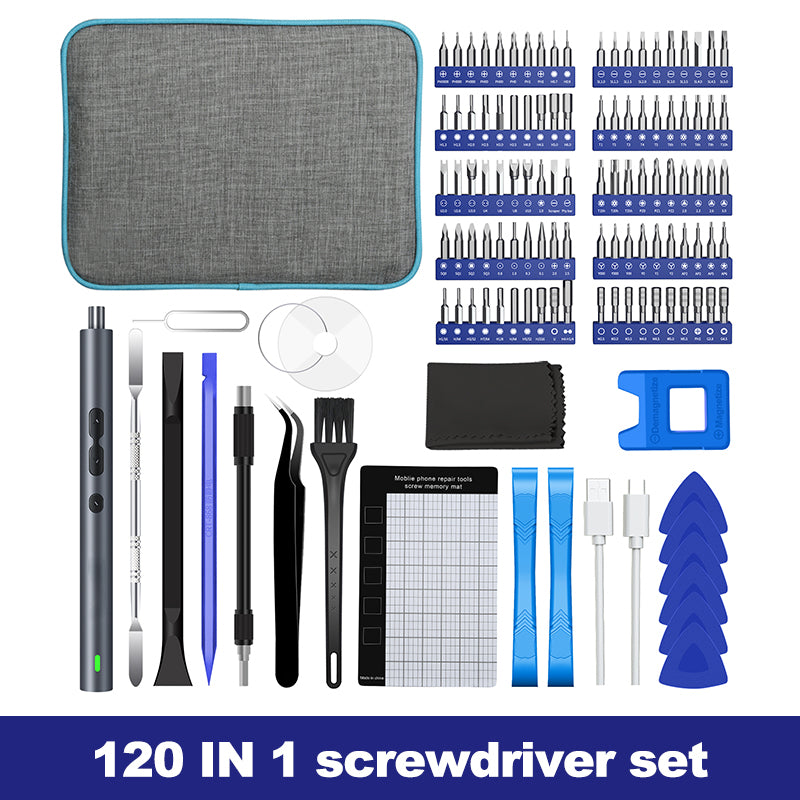 Multi Tool Electric Screwdriver 120 Piece Kit