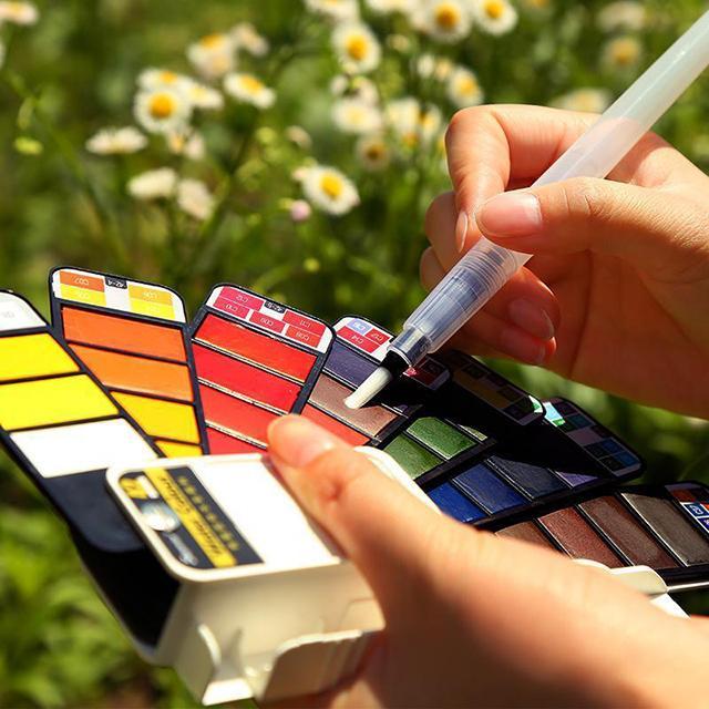 Compact Travel Watercolor Paint Sets