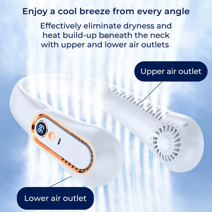 Compact Personal Neck Fan – Rechargeable Bladeless Cooler