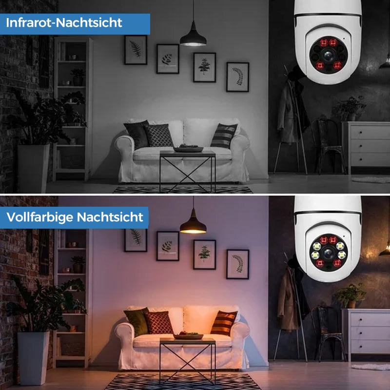 Smart WiFi Security Camera Light Bulb