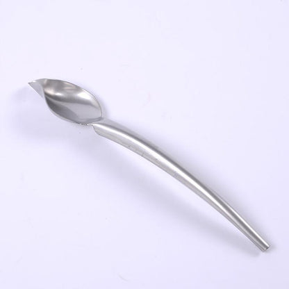 Silver Metal Serving Spoon