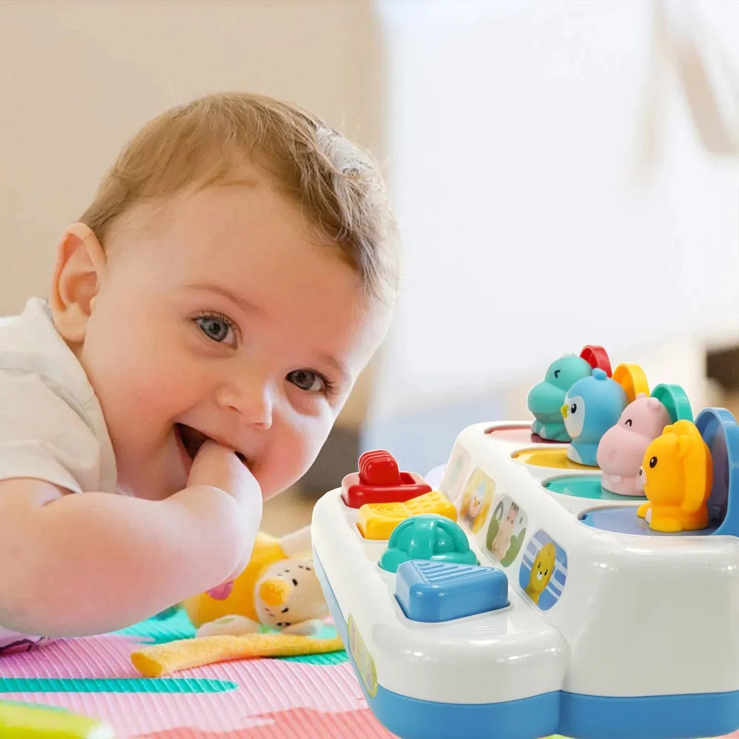 Colorful Baby Button Interactive Toy