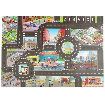 Colorful Kids Road Playmat Set - Befez