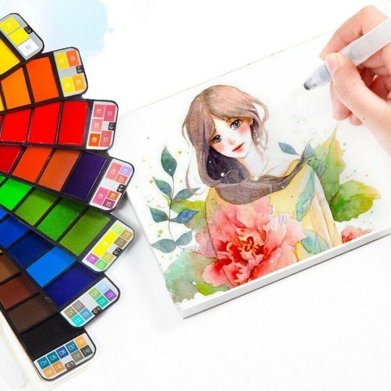 Vibrant Watercolor Gouache Paint Set
