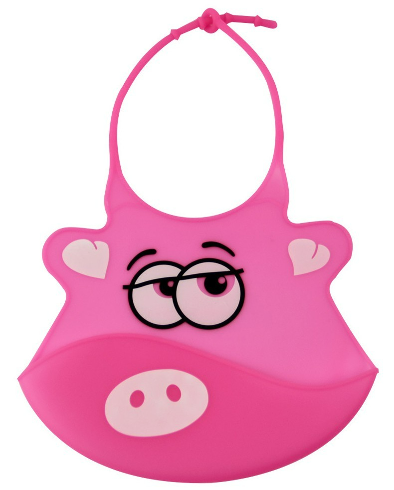 Soft Silicone Baby Bib with Crumb Catcher - Waterproof & Adjustable