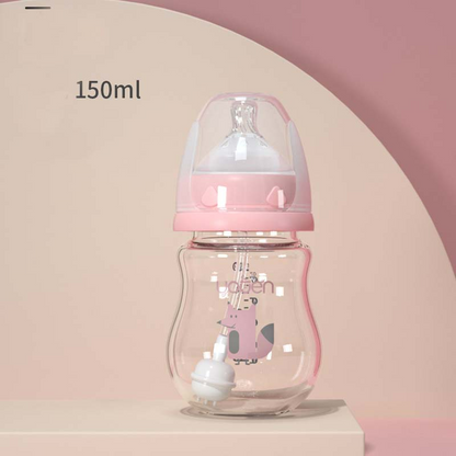 Befez | Baby Training Bottle with Handles - Soft Silicone Teat & Fun Designs