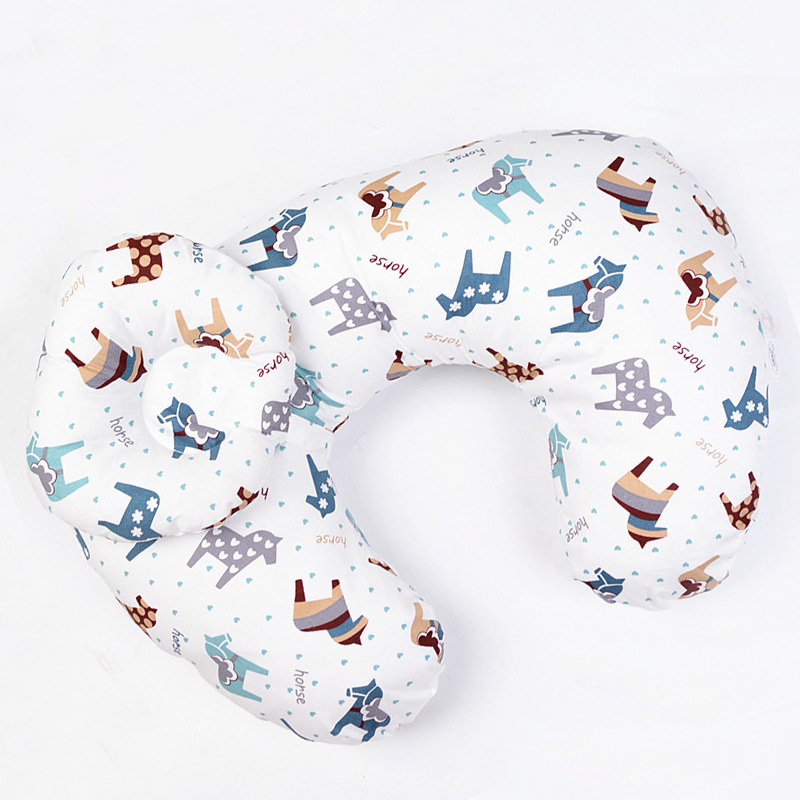 Comfortable Nursing Pillow with Head Support for Mom Baby