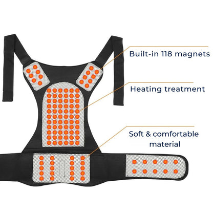 Warm Back Brace with Adjustable Heat Setting