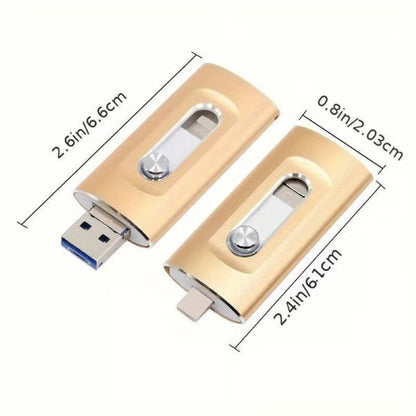 Versatile 3 in 1 USB Flash Drive for Phone and PC
