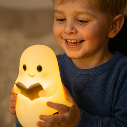 Cozy Table Night Light - Warm Handmade Bedroom Lamp