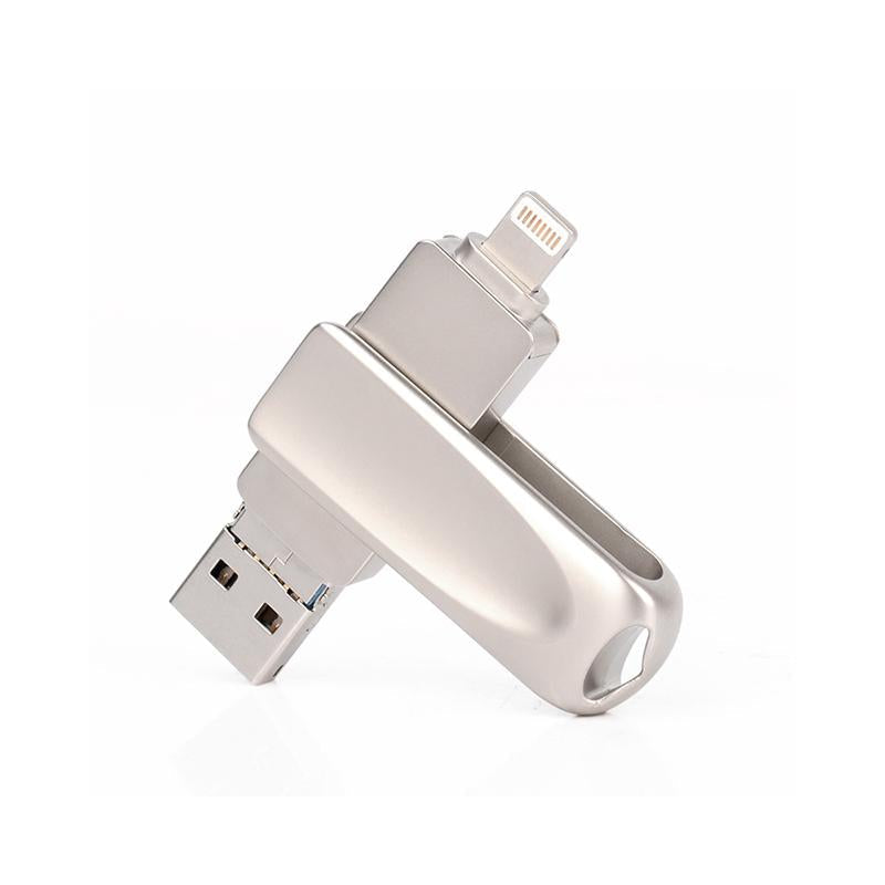 Compact 3-in-1 USB Mobile Flash Drive