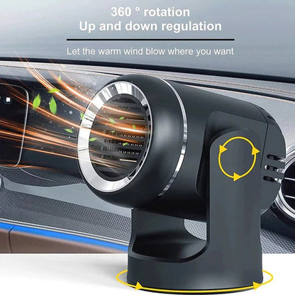 Compact 360° Rotating Car Heater