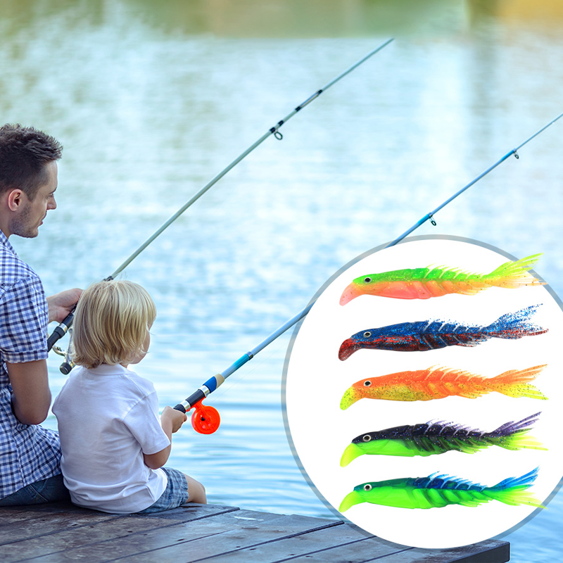 Flexible Segmented Rubber Fish Toy
