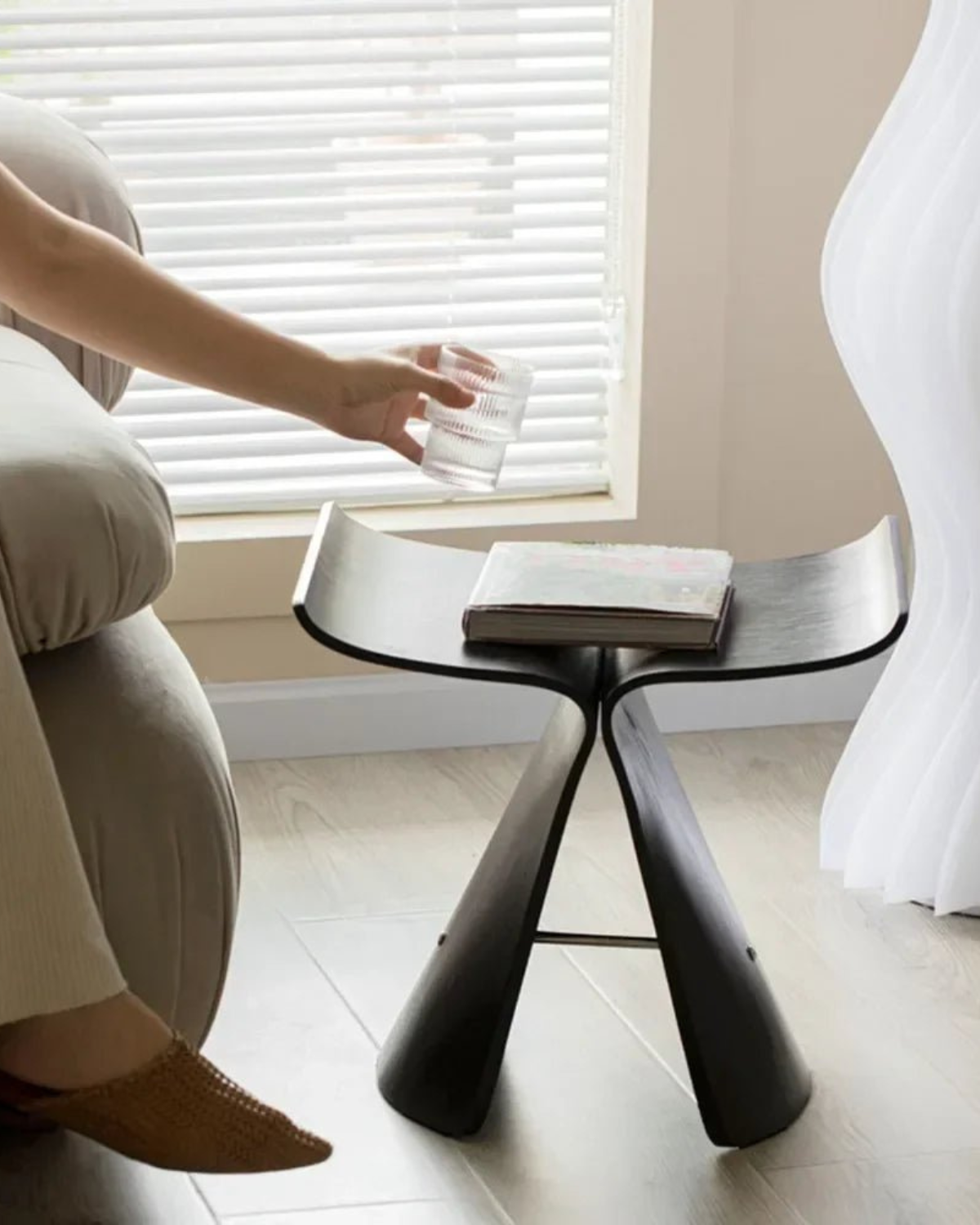 Retro Floral End Table
