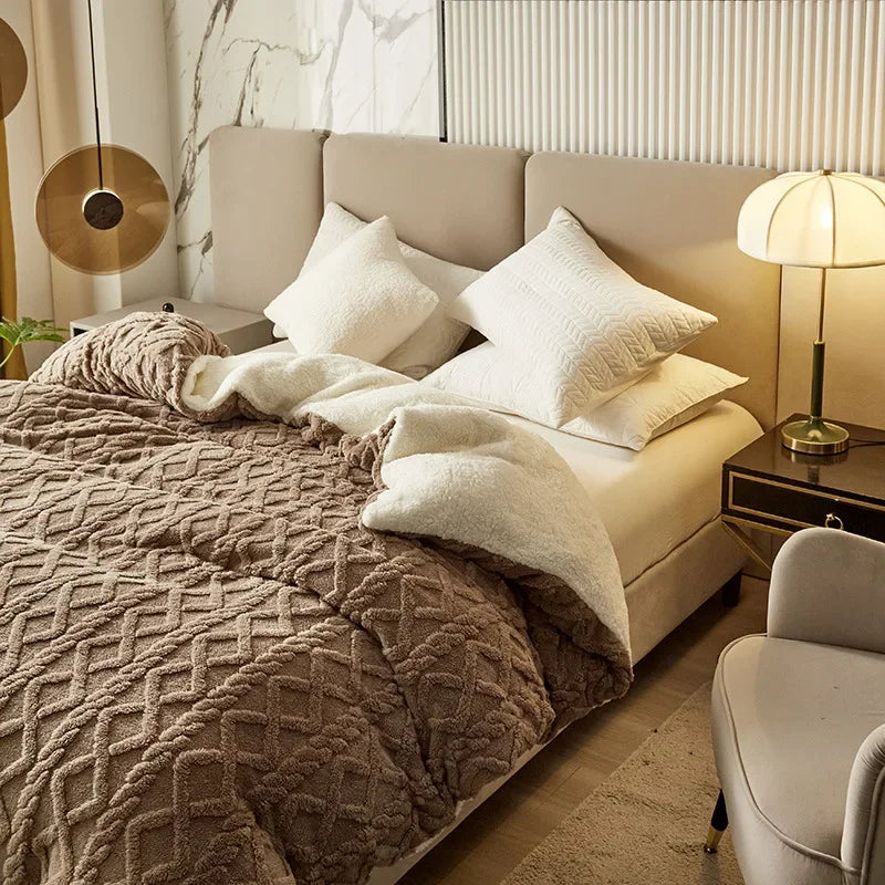 Plush Double Sided Soft Duvet Cover