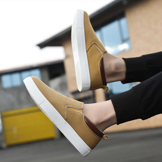 Casual Canvas Mens Slip On Shoes - Befez