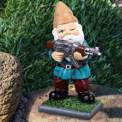 Tough Army Yard Gnome
