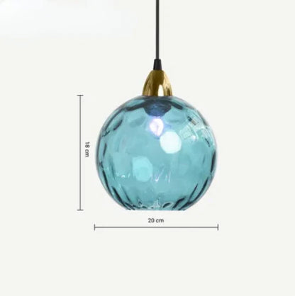 Clear Glass Globe Hanging Light