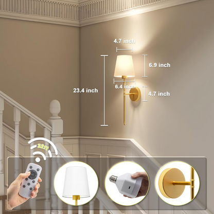Cordless LED Wall Light Fixture