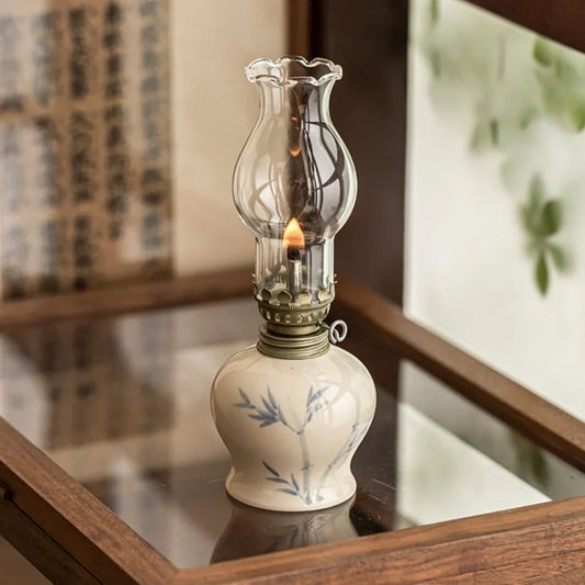 Classic Bronze Table Lantern - Befez