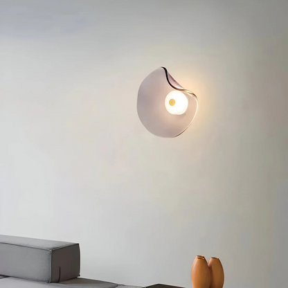 Stylish Round Glass Wall Light
