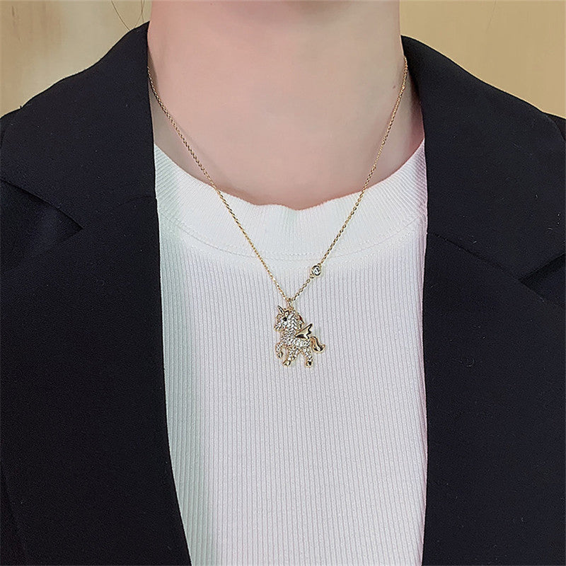 Cute Unicorn Pendant Necklace