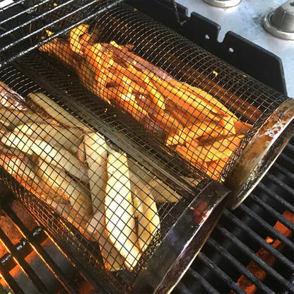 Round BBQ Grill Cooking Basket