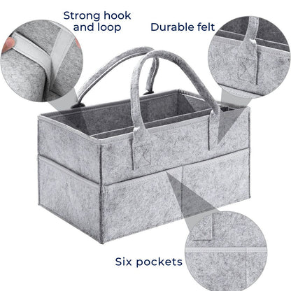Baby Nursery Storage Caddy - Waterproof Diaper Organizer