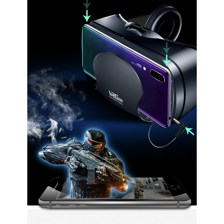 Advanced VR Headset with Built-in Audio