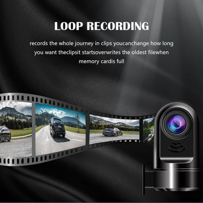 Compact 1080P HD Car Dash Cam with 360 Rotation
