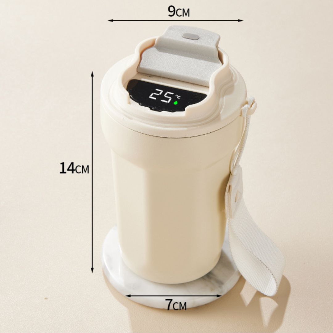 Insulated Stainless Steel Smart Coffee Mug 450ml