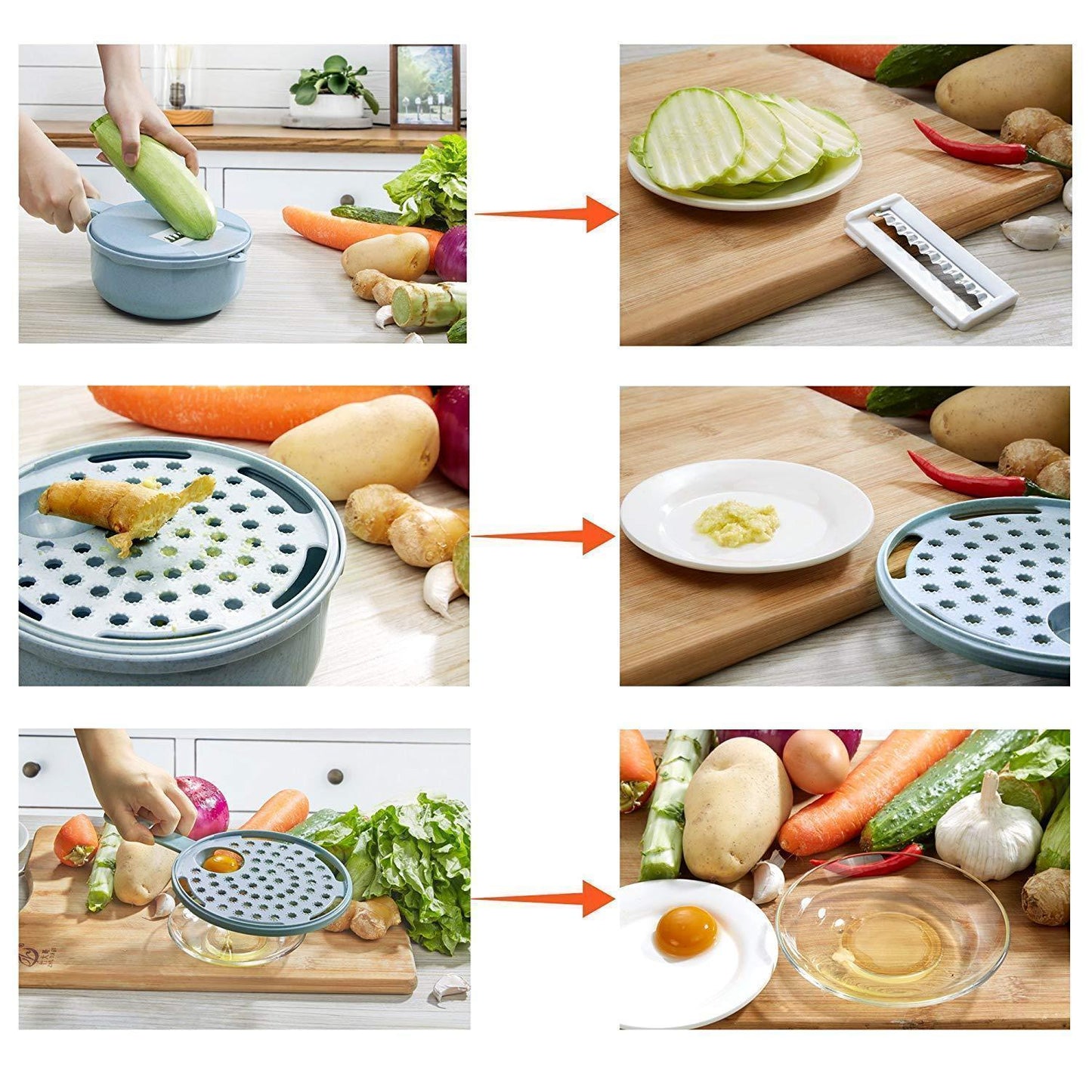 Practical 12-in-1 Kitchen Vegetable Cutter Tool