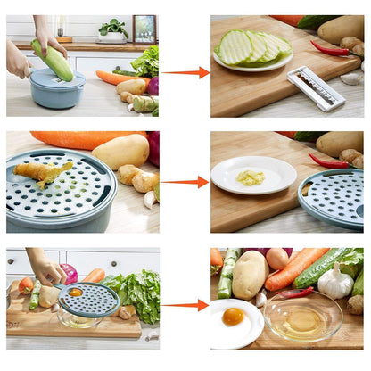 Practical 12-in-1 Kitchen Vegetable Cutter Tool