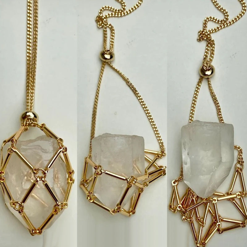 Sparkling Gemstone Pendant Necklace