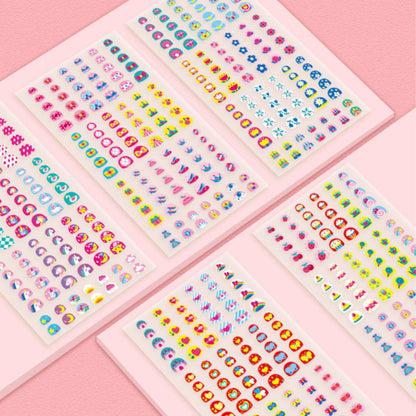 Fun Kids Nail Art Stickers 120 Pack
